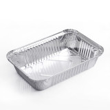 10Pcs Aluminum Foil Bbq Box Trays Mold Disposable Roasting Baking Tray With Lid