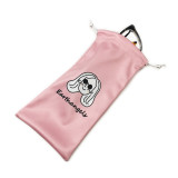 Custom Logo Printed Soft Microfiber Eyeglasses Pouches Bags
