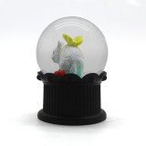 Cheap mini cat snow globes with water