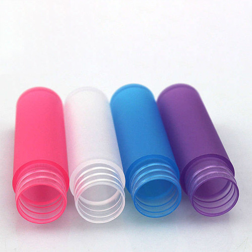 Custom logo 5ml 8ml 10 ml plastic pump spray tube vial mini perfume cosmetic test sample bottle packaging with pump