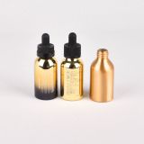 dropper bottle aluminium Competitive Price custom size  printing 4oz aluminum bottle with glass dropper