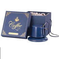 380ml North-Europe style High grade ceramic coffee mugs with gold spoon