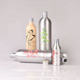 wine aluminum bottle empty 750ml metal aluminum 350ml aluminum wine bottle with pp neck