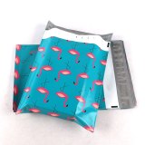 Custom Logo Printed Tear Proof Three Layers Plastic Mailing Waterproof Shipping Postal Bags Flamingo Designer Poly Mailer