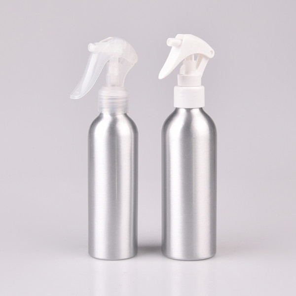 aluminium bottle Hot Popular Heat transfer printing 400ml 500ml 200 ml aluminum bottle custom printed  with trigger spray