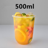 clear 8oz 9oz 10oz 12oz 16oz 20oz 24oz custom logo printed disposable drinking plastic pet cups to go for smoothies