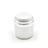 Luxury 15ml 30ml 50ml airless lotion cream acrylic jar plastic cosmetic packaging for hair face cream with lotion pump