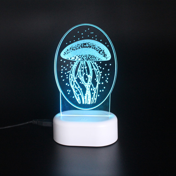 Sensor unique 3d usb color charger with led  Electric  kids night light