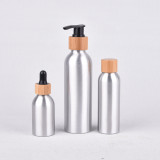 aluminium bottle Customized Available printing 400ml 500ml 650ml garden dedicated aluminum bottle refill  with pump