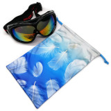 Recycled sunglasses bag,microfiber ski goggle cloth bags