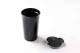 Double Wall Ceramic Coffee Cup with Lid,  Custom No Handle Cup Porcelain Coffee Cup 301-400ml