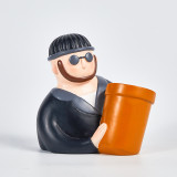 Cartoon Succulent Plant Pot Cactus Plant Flower Pot Container Planter Cute Cartoon Design Plant Holder With Drain Hole