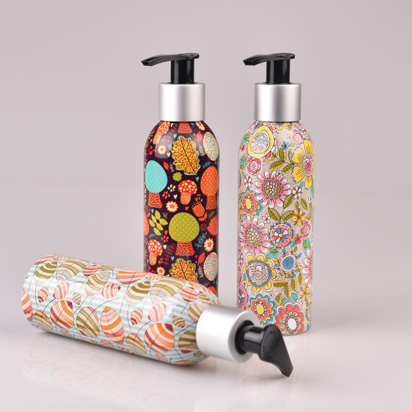 aluminium bottle Customized 9 color printing 1000ml metal aluminum 25oz aluminum bottle with sprayer