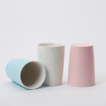 High quality cute design no handle blank ceramic coffee cup milk mug 380ml