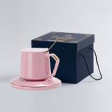 New wholesale ceramic cups and mugs gift box pack porcelain coffee tea cup with lid and spoon and saucer