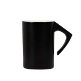 Custom logo inverted design ceramic coffee cup custom plain white porcelain mugs 380ml/13oz