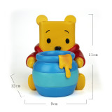 Lovely cute animal  Win nie the Poh Bear Customized resin storage tank Jewelry box Home Furnishing decoration