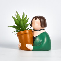 Cartoon Succulent Plant Pot Cactus Plant Flower Pot Container Planter Cute Cartoon Design Plant Holder With Drain Hole