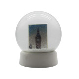 Cheap plastic photo insert snow ball