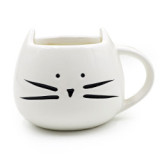 Cute cat mug design coffee cup with lid and spoon 301-400ml