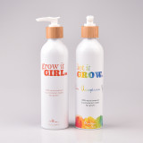 Portable 500ml aluminium bottle hair care 100ml refillable aluminum shampoo bottles