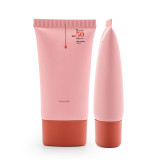 Custom empty oval hand eye packaging bb cream tubes skincare squeeze cosmetic plastic tube for cosmetics with caps