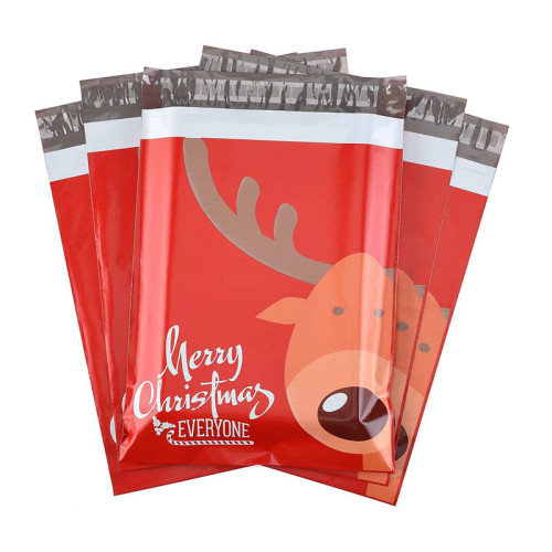 10 x 13 inch Custom Design Christmas Self-adhesive Shipping Bags Santa Design Poly Mailers