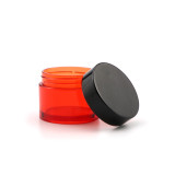 China 15g 50g empty mini  cobalt blue face cream container round cosmetic petg plastic jars with screw top lids