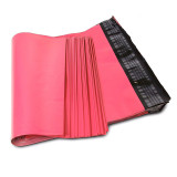 Custom A3 A4 A5 A7 Matte Frosted Flat Postage Packaging Biodegradable Plastic Poly Courie Mailing Light Red Mailer Poly Bag