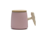 New design tea infuser mugs ceramic ceramic tea mug coffee mugs set with tea infuser and bamboo lid