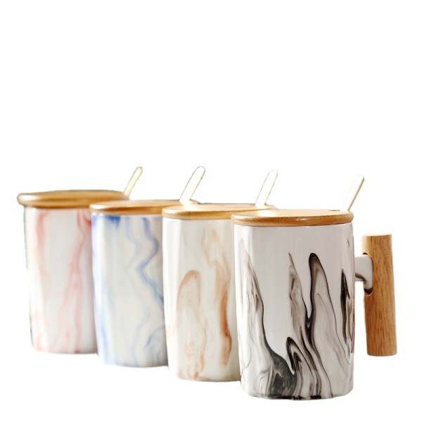 New Arrival wood cup mug wooden ceramic mug wood coffee mug