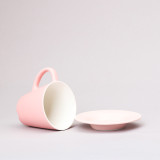 Custom print porcelain tea cups with saucer ceramic coffee tea cups 260ml