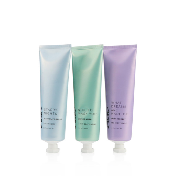 Refillable 100ml 200ml plastic screw squeeze toiletry lotion cleanser shampoo soft travel containers cosmetic tubes