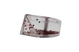 Heart shape plastic water photo frame snow globe