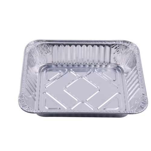 Eco-friendly Microwave Oven Refrigerated Container Food storing  Aluminium Foil Baking Tray