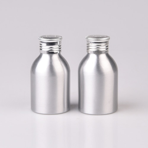 metal mini 50ml bottle aluminum essential 100 ml aluminum talcum powder aluminum bottle