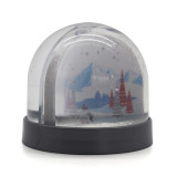 Custom diy plastic Acrylic picture photo snowball with photo insert