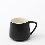 Food grade 400ml porcelain cold and hot coffee cup Handgrip Ceramic coffee mug