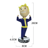 Custom resin cartoon doll  football boy bobble head gift