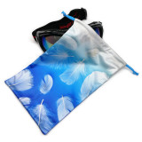 Recycled sunglasses bag,microfiber ski goggle cloth bags