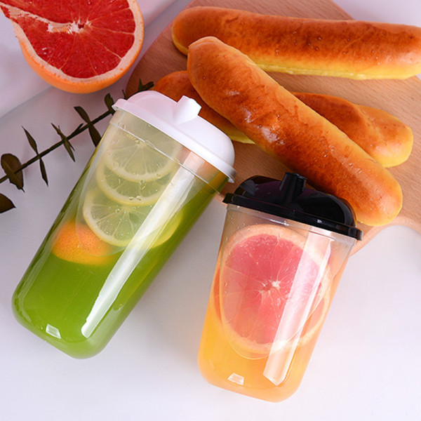 Eco friendly transparent plastic cup disposable plastic bubble tea cup plastic juice cup