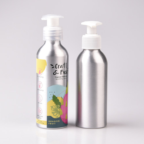 wholesale custom 300ml aluminum bottle oil shampoo 350ml sublimation aluminum can bottle