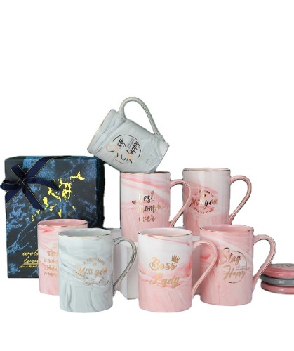 16oz /450ml  gift set porcelain drinking tea cup hand painted coffee mugs  ceramic with spoon