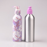 Portable 500ml aluminium bottle hair care 100ml refillable aluminum shampoo bottles