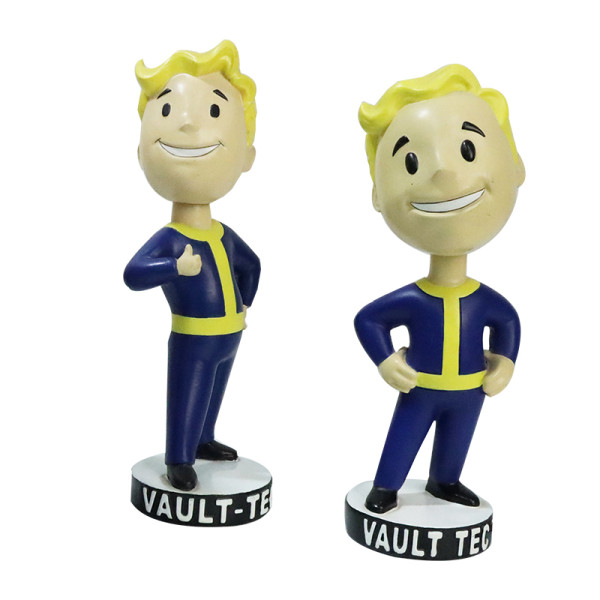Custom resin cartoon doll  football boy bobble head gift