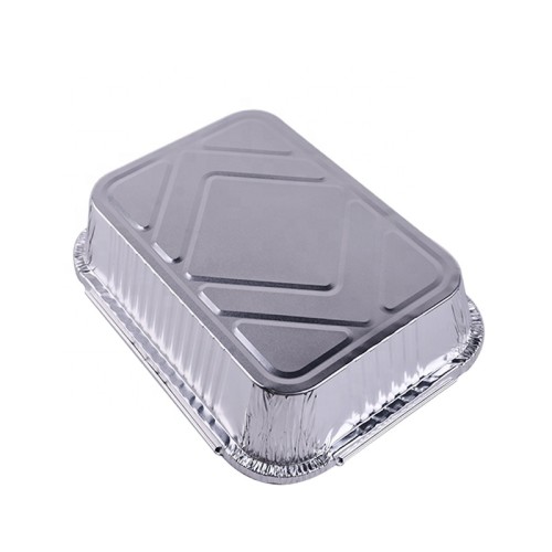 Packing Fast Food Disposable Foil Container Aluminum Foil Container