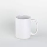 15oz simple heat transfer white coffee mugs custom printing cup