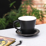 Custom print porcelain tea cups with saucer ceramic coffee tea cups 260ml