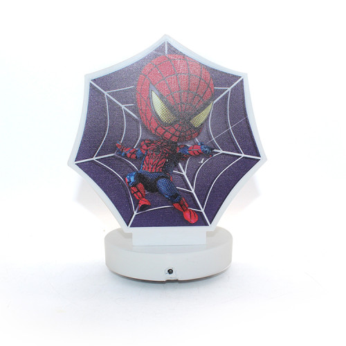 Spider-Man small round star shape plug in night light