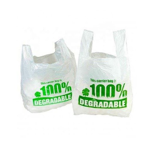 Custom cheap eco-friendly pla bio degradable compostable 100% corn starch plastic supermarket bags